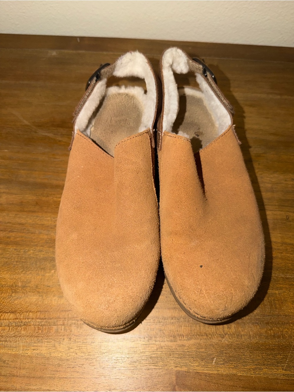 Dansko Men's Suede Slip-On Loafers in Tan